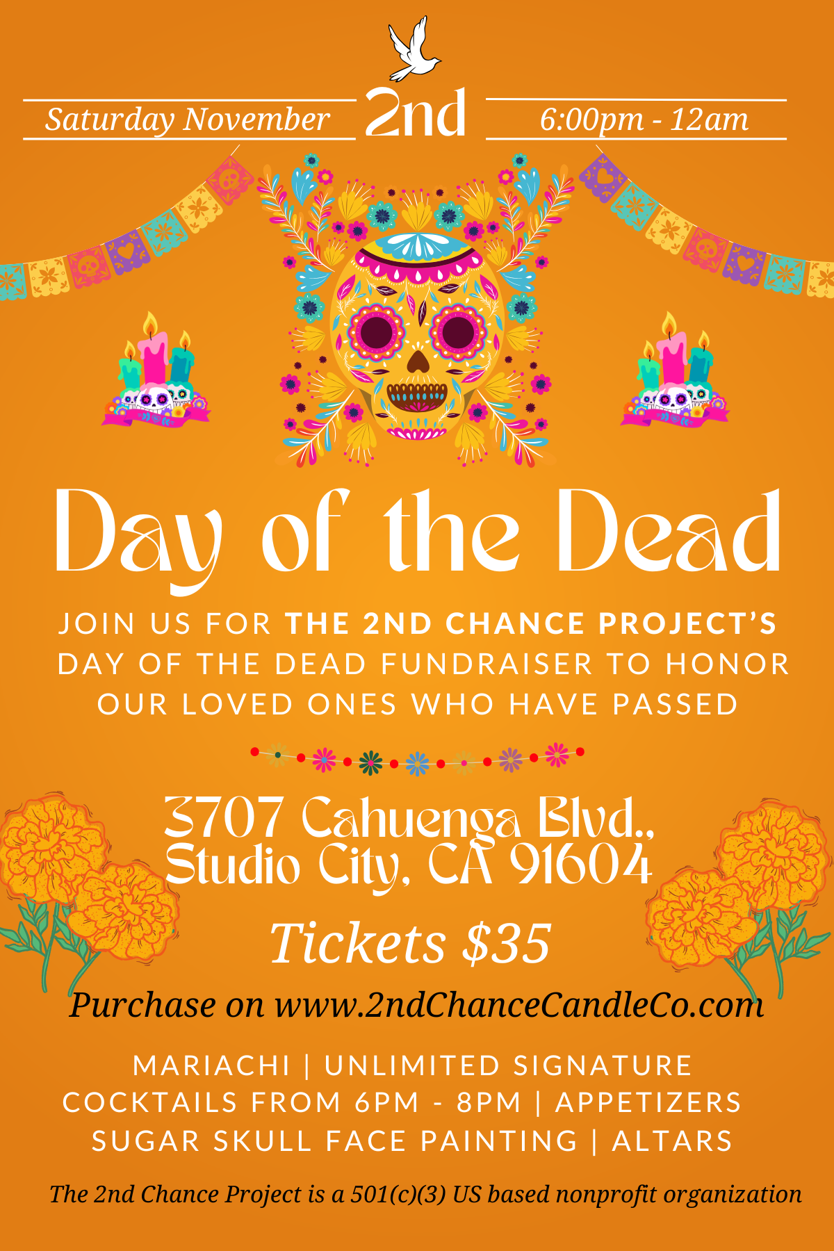 Day of the Dead Cocktail Fundraiser Event Ticket