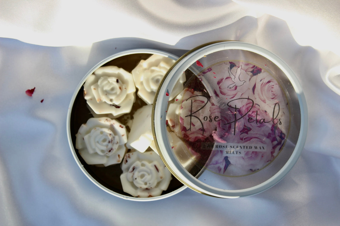 Rose Petals Wax Melt Tin